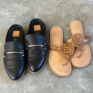 ✨Dolce Vita Bundle✨ - Black Mules + Tan Sandals - Size 7.5
